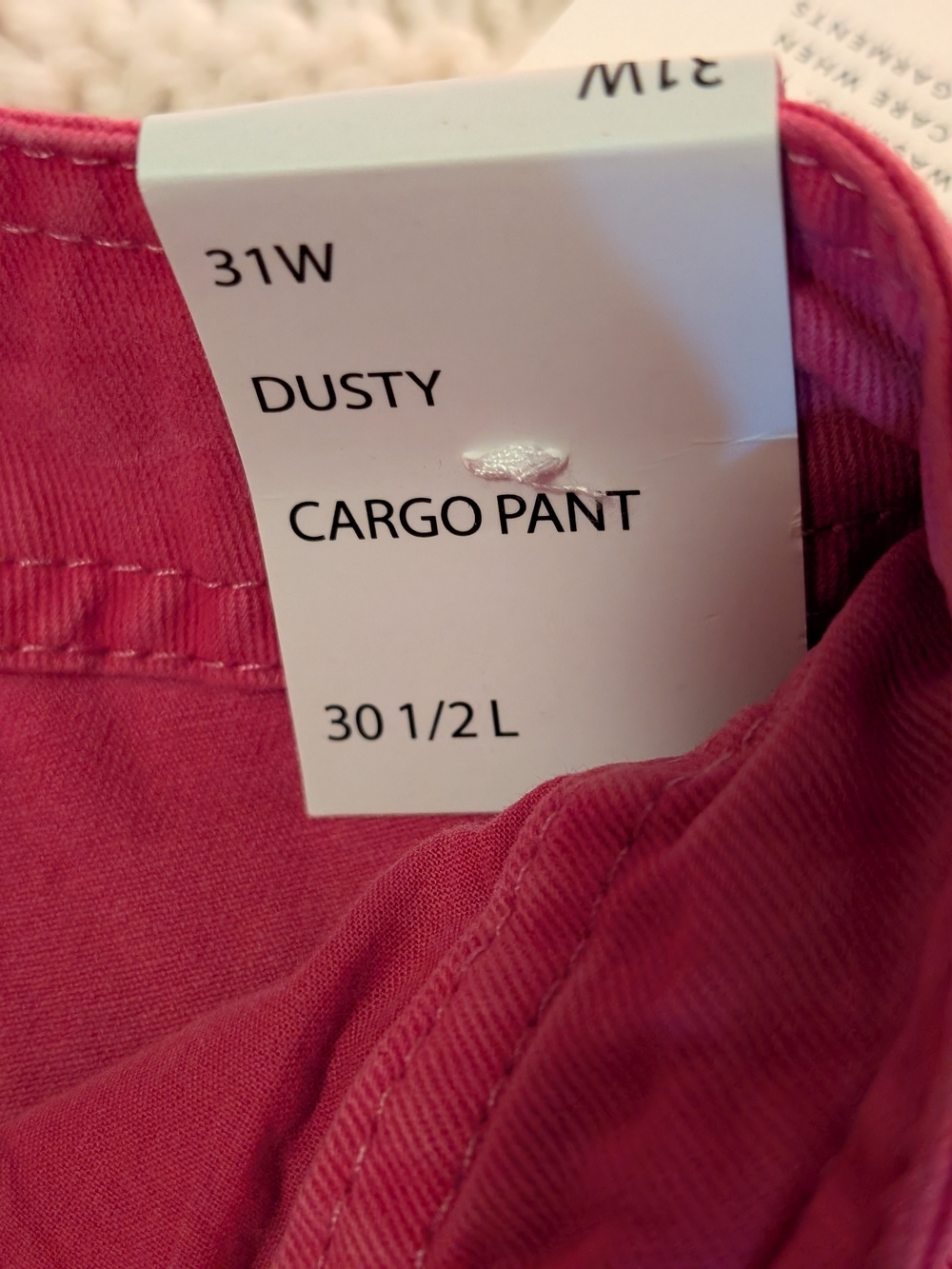 Velvet Heart Dusty Pink Straight-Leg Cargo Jeans - Picture 7 of 9